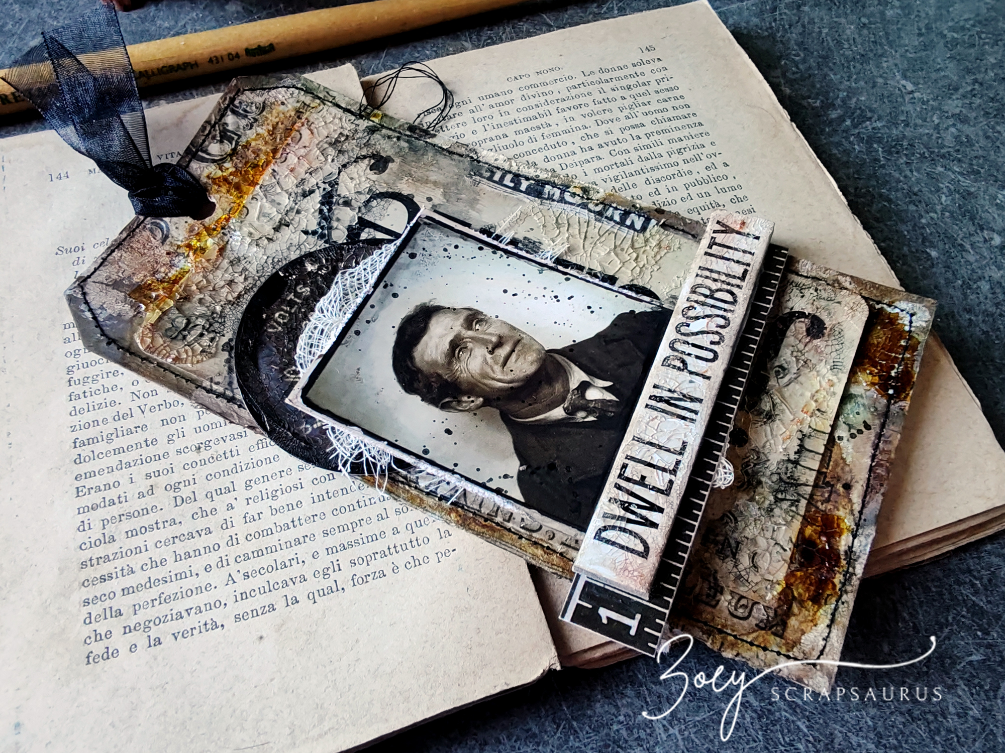 SIDE_Scrapsaurus-Mixed-Media-Tag-Textured-Tim-Holtz